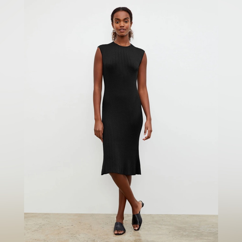 MM LaFleur Dylan Knit Dress Black M